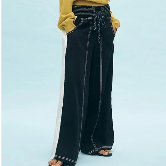 Pilcro Pants - Anthropologie Pilcro Reworked Wide-Leg Sports Pants